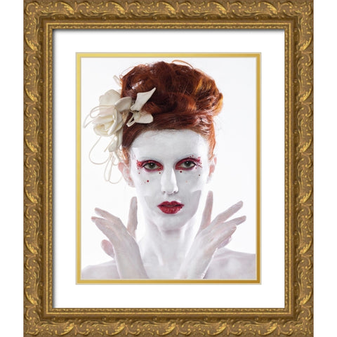 Bianco Gold Ornate Wood Framed Art Print with Double Matting by Photography Espressive