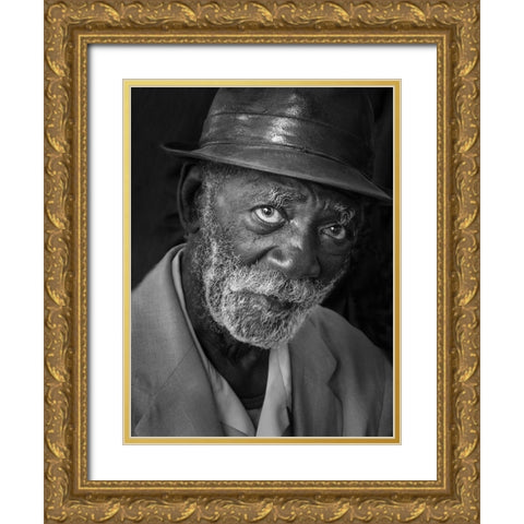 Mario Gold Ornate Wood Framed Art Print with Double Matting by Creativeartsolution, Khoshro