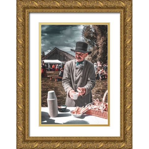 The Son Of The Nations Gold Ornate Wood Framed Art Print with Double Matting by Kaprano, Normunds