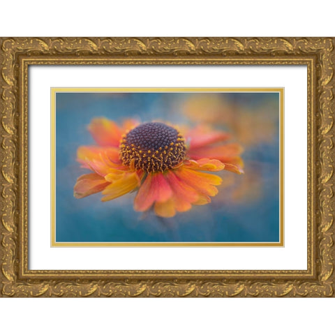 Summer Joy Gold Ornate Wood Framed Art Print with Double Matting by Jacobs, Lydia