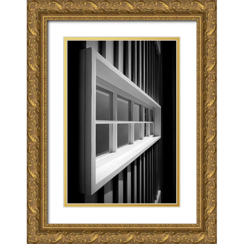 From Left To Right [1] Gold Ornate Wood Framed Art Print with Double Matting by Parola, Roberto