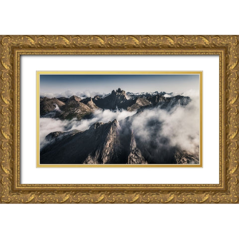 Blade Throne Gold Ornate Wood Framed Art Print with Double Matting by Cui, Yuan