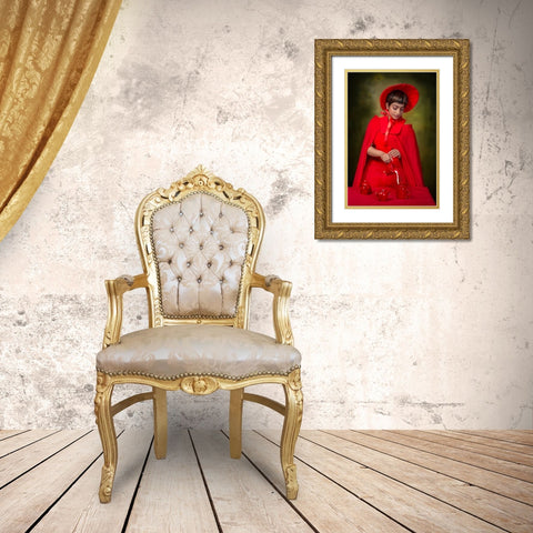 Tea Ceremony Gold Ornate Wood Framed Art Print with Double Matting by Chattopadhyay, Debasish