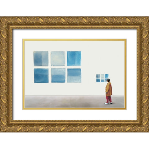 A Love For Small Things Gold Ornate Wood Framed Art Print with Double Matting by Vangindertael (Lagrange), Luc