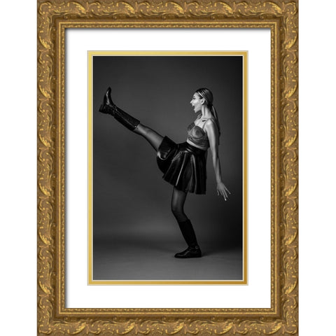 Scream! Gold Ornate Wood Framed Art Print with Double Matting by Behzadi Boroujeni, Amir
