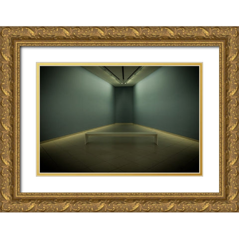 Room Gold Ornate Wood Framed Art Print with Double Matting by Wolters-Wrase, Heike