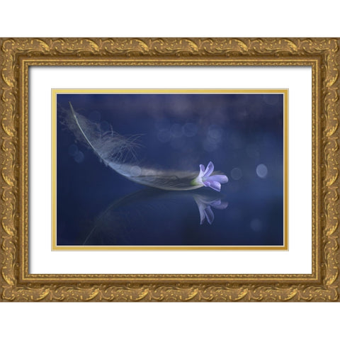 Melody Of Sleep Gold Ornate Wood Framed Art Print with Double Matting by Kopcev, Igor