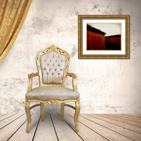 Leaving For Winter Gold Ornate Wood Framed Art Print with Double Matting by Thomas, Gareth