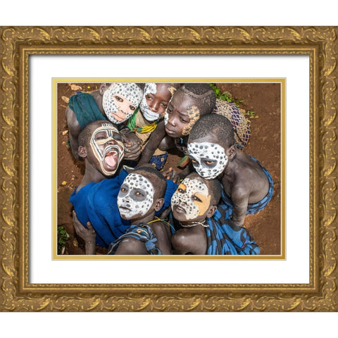 Having Fun Gold Ornate Wood Framed Art Print with Double Matting by Wiener, Iris