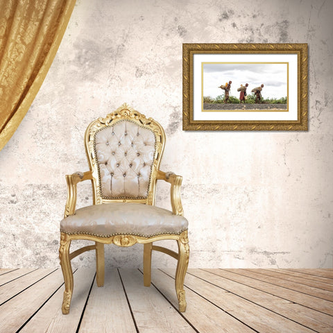 Hard Work II Gold Ornate Wood Framed Art Print with Double Matting by Wiener, Iris