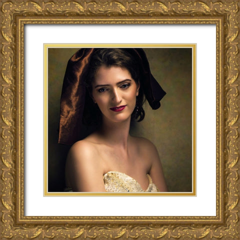 Rowena Gold Ornate Wood Framed Art Print with Double Matting by Mighorst, Ineke
