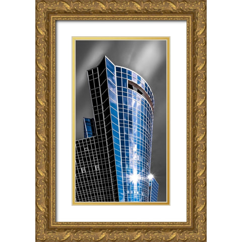 Chamber Of Commerce And Industry Of Romania Gold Ornate Wood Framed Art Print with Double Matting by Dan, Udrea
