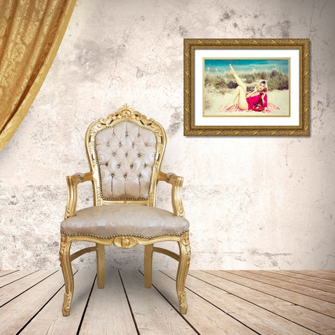 Hello-Summer! Gold Ornate Wood Framed Art Print with Double Matting by Bolgov (Axe), Ruslan