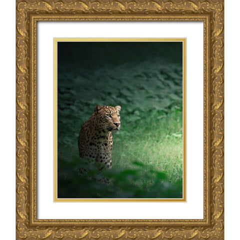 The Loner Gold Ornate Wood Framed Art Print with Double Matting by Rawat, Chaitanya