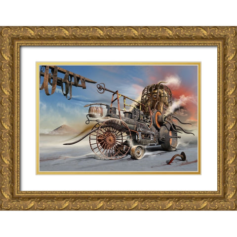 C_1504 Gold Ornate Wood Framed Art Print with Double Matting by Penchev, Radoslav