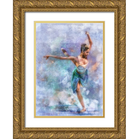 AÂ€Â˜AÂ€Bthe Egyptian DanceraÂ€B.AÂ€Â™ Gold Ornate Wood Framed Art Print with Double Matting by Gerber, Charlaine