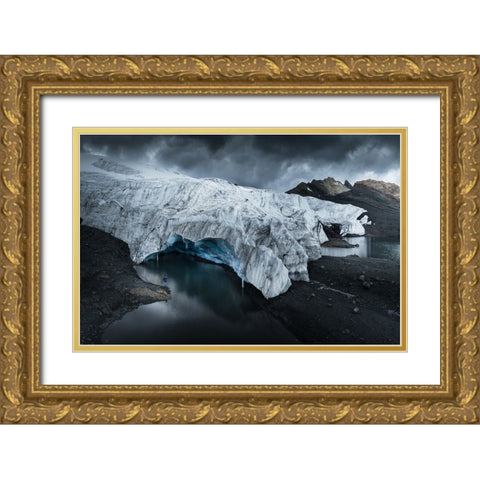 Pastoruri Glacier Gold Ornate Wood Framed Art Print with Double Matting by Nienartowicz, Karol