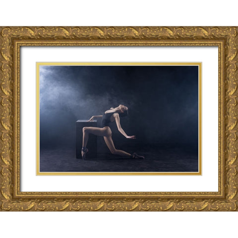 Untitled Gold Ornate Wood Framed Art Print with Double Matting by Suhardjo, Lisdiyanto