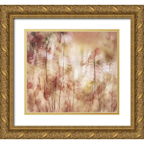 Seed Pods Gold Ornate Wood Framed Art Print with Double Matting by Talen, Nel