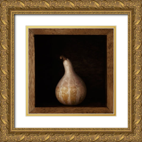 Gourd In A Box Gold Ornate Wood Framed Art Print with Double Matting by Gronkjar, Lotte
