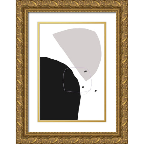 Soulmates Gold Ornate Wood Framed Art Print with Double Matting by uplusmestudio