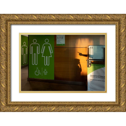 Untitled Gold Ornate Wood Framed Art Print with Double Matting by Abreu, Pablo