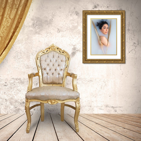 Untitled Gold Ornate Wood Framed Art Print with Double Matting by Sedaghi, Hooman