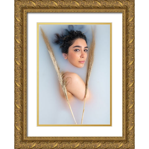 Untitled Gold Ornate Wood Framed Art Print with Double Matting by Sedaghi, Hooman
