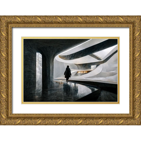 The Passage Gold Ornate Wood Framed Art Print with Double Matting by Stalmans, Luc