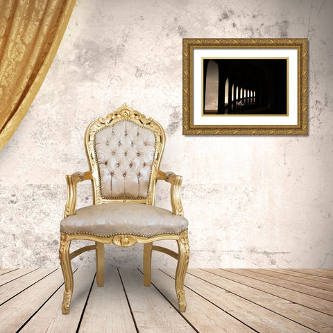 Pray For Allah Gold Ornate Wood Framed Art Print with Double Matting by Alam Khan, Rakibul