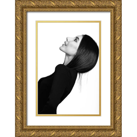 Untitled Gold Ornate Wood Framed Art Print with Double Matting by Tejada, Cesar