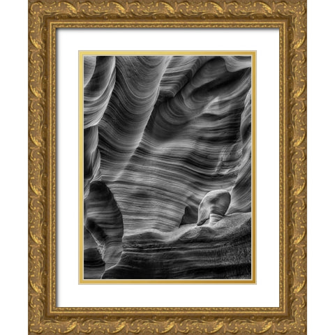 Meditation Gold Ornate Wood Framed Art Print with Double Matting by Li, Richard