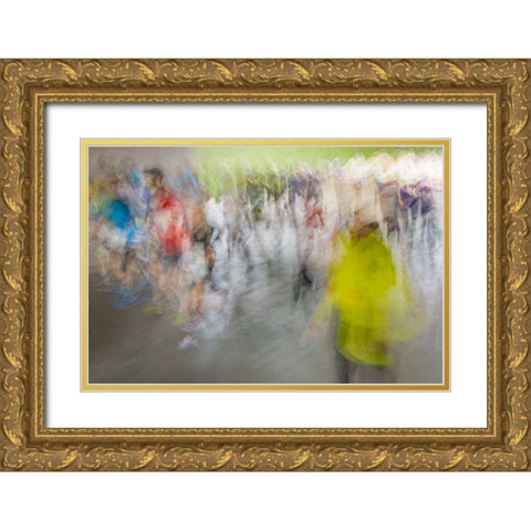 Marathon Gold Ornate Wood Framed Art Print with Double Matting by Ruckert, Stephan