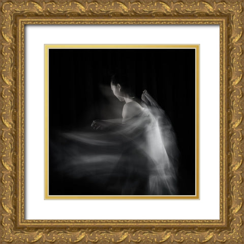 Eve Gold Ornate Wood Framed Art Print with Double Matting by Holmstrom, Katarina