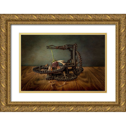 Going To Seed Gold Ornate Wood Framed Art Print with Double Matting by Berberich, Matthew