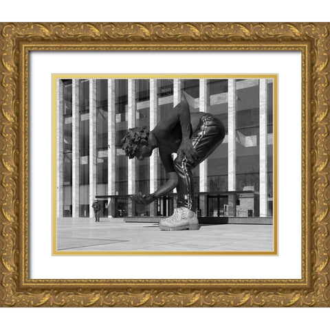 De Reus-En De Menselijke Maat Gold Ornate Wood Framed Art Print with Double Matting by Agterhof, Piet