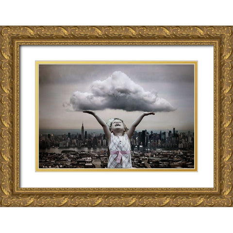 The Cloud Gold Ornate Wood Framed Art Print with Double Matting by Dan, Ciupureanu