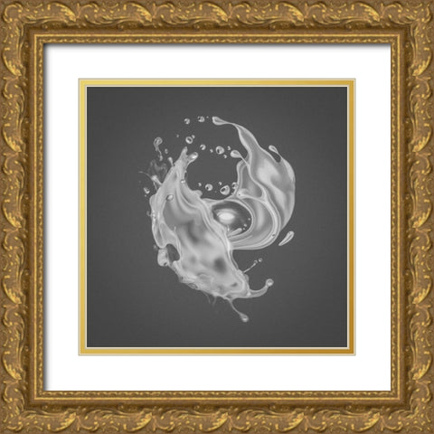 After Earth Gold Ornate Wood Framed Art Print with Double Matting by Rahnama, Barbad