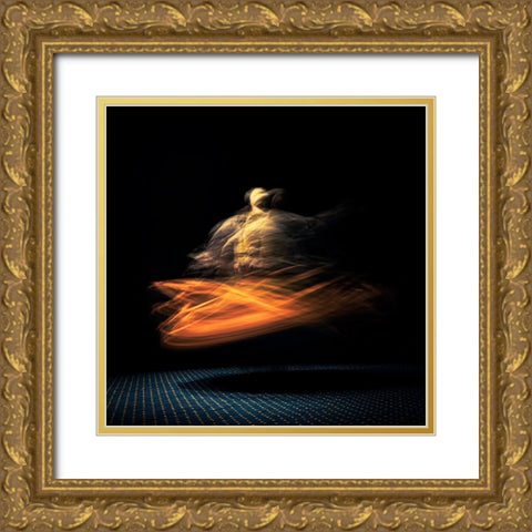 DANCE Gold Ornate Wood Framed Art Print with Double Matting by Ragab, Hesham