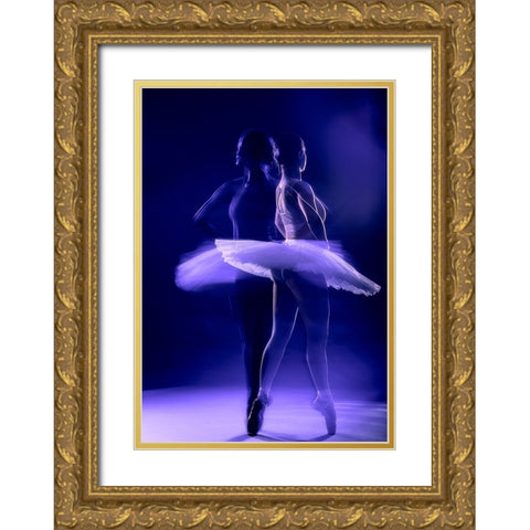 Eva Gold Ornate Wood Framed Art Print with Double Matting by Ursula Reinke,