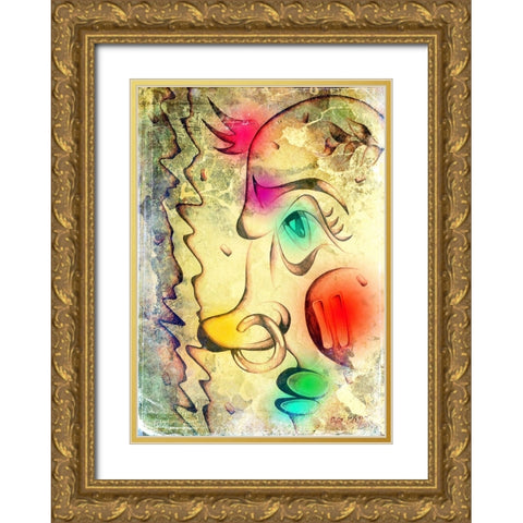 Gangsta man 3 Gold Ornate Wood Framed Art Print with Double Matting by Kulik, Rafal