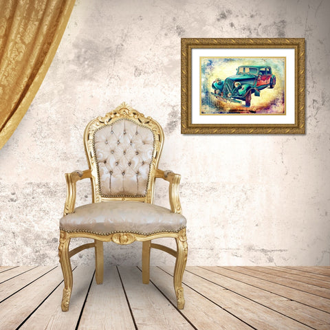 Vintage car 5 Gold Ornate Wood Framed Art Print with Double Matting by Kulik, Rafal