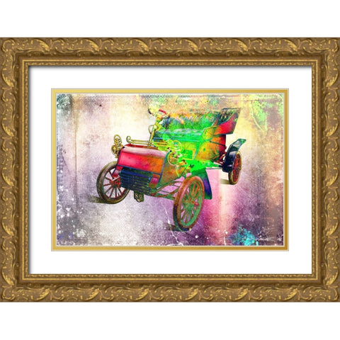 Vintage car 7 Gold Ornate Wood Framed Art Print with Double Matting by Kulik, Rafal