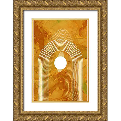 Boho art 2 Gold Ornate Wood Framed Art Print with Double Matting by Kulik, Rafal