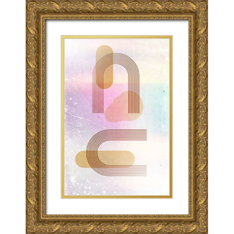 Boho art 4 Gold Ornate Wood Framed Art Print with Double Matting by Kulik, Rafal