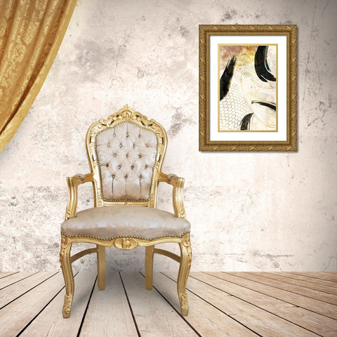 Boho art 10 Gold Ornate Wood Framed Art Print with Double Matting by Kulik, Rafal