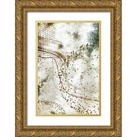 Boho art 11 Gold Ornate Wood Framed Art Print with Double Matting by Kulik, Rafal