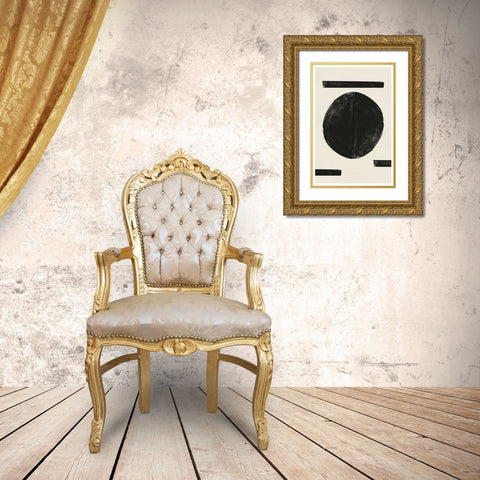 Zen Nr3 Gold Ornate Wood Framed Art Print with Double Matting by The Miuus Studio