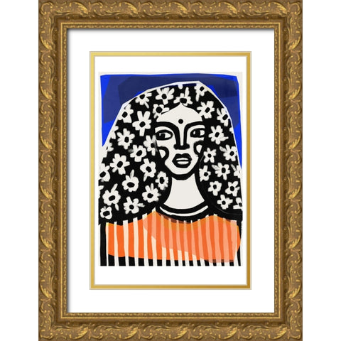 Before You Go Gold Ornate Wood Framed Art Print with Double Matting by Treechild