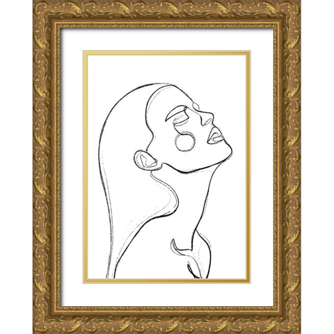 The Heat Gold Ornate Wood Framed Art Print with Double Matting by Treechild